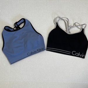 2 Calvin Klein sports bras